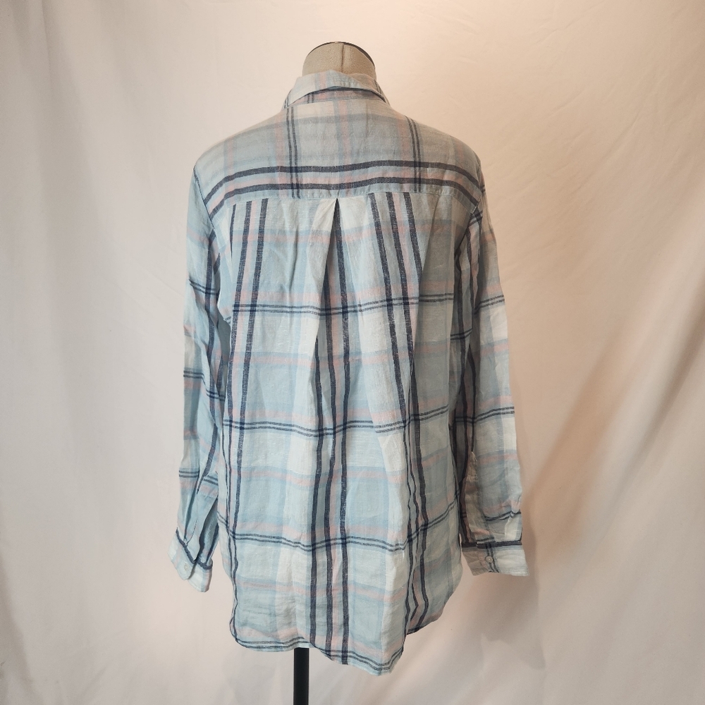 Anthropologie Grayson LINEN button-down w/free Downton Abbey e… - Picture 2 of 3